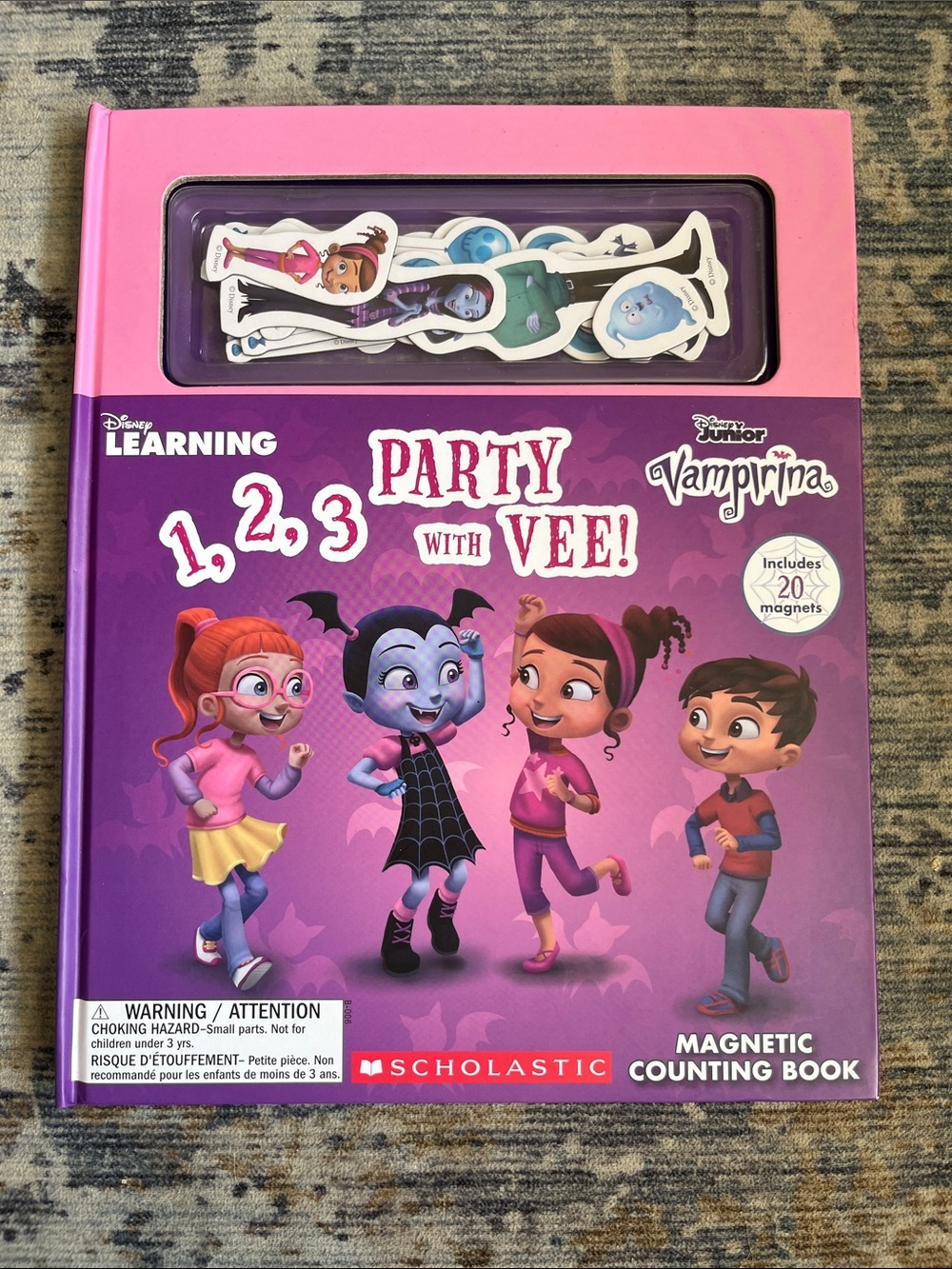 Disney Vampirina Party With Vee! Magnetic Counting Book - Pink & Purple